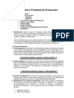 Los Costos y Fronteras de Producción