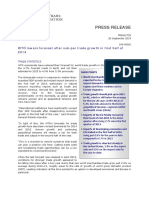 WTO Trade Statistics and Outlook September 2014