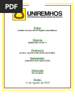 Análisis de La Ley 108-05 Registro Inmobiliario.