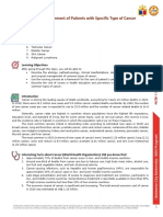 Study Guide 12 Management of Patient With Specific Type of Cancer (For Students)