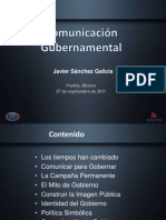 Comunicación Gubernamental - Javier Sanchez-Galica