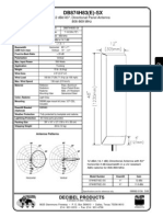 Db874H83 (E) - SX: 12 DBD 83°, Directional Panel Antenna 806-869 MHZ