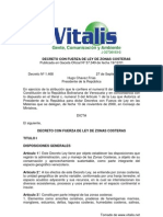 Decreto Con Fuerza de Ley de Zonas Costeras