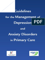 Guidelines For The Management of Depression and Anxiety Disorders in Primary Care