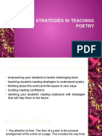 Strategies in Teaching Poetry