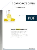 Sof Corporate Offer - Specifications Rapeseed