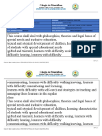 Syllabus FOSIE Formation of Special and Inclusive Education