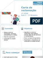 Carta de Reclamação: 2 Série Aula 4 - 3º Bimestre