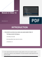 How To Build Custom Module in Odoo 15