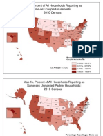 Map 1a. Percent of All Households Reporting As Same-Sex Couple Households: Census 2010 2010 Census