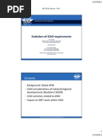 Evolution of ICAO Requirements