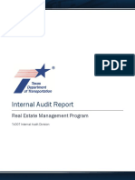 Real Estate Management Program Audit Report