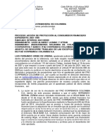 Expediente 2021-1936. Radicado 2021105935 Protección Al Consumidor Liced Alvarez y Otras vs. Aseguradora Solidaria y Otros - Contestación A Excepciones Itaú