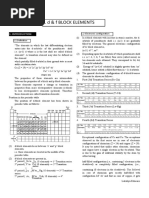 D and F Block Elements