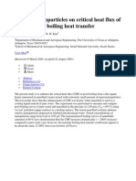 Effect of Nano Particles On Critical Heat Flux of Water in Pool Boiling Heat Transfer