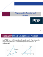 Trigonometric Functions of Angles