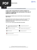 Large Scale Computational Content Analysis On Magazines Targeting Men and Women The Case of Argentina 2008 2018