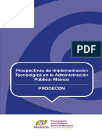 Prospectivas de Implementación Prospectivas de Tecnológica en La Administración Implementación Tecnológica Pública - México