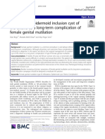 Case Report: Epidermoid Inclusion Cyst of The Clitoris As A Long-Term Complication of Female Genital Mutilation