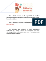 Calculo Mental Seg8undo Año Basico