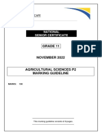 AGRIC SCIENCES P2 GR11 MEMO NOV2022 - English