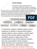 Volumetric Analysis