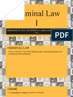 Criminal Law I Jim Sison