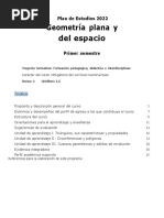 2022 Geometria Plana y Del Espacio 1 Unidad