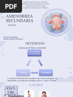 Amenorrea Secundaria