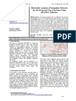 Pipe Line Network Analysis by EPA NET