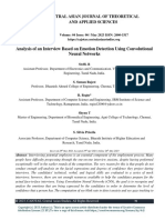 Analysis of An Interview Based On Emotion Detection Using Convolutional Neural Networks