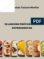 15 Lanches Práticos para Experimentar - Nutri Taciane M