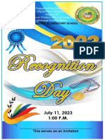 Recognition Day Program