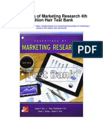 Essentials of Marketing Research 4th Edition Hair Test Bank