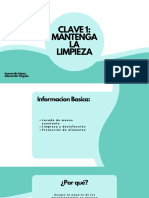 Clave 1 Mantenga La Limpieza