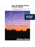 Earth Science 14th Edition Tarbuck Solutions Manual