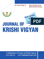 Journal of Krishi Vigyan Vol 11 Issue 2 Jan-June, 2023