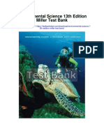 Environmental Science 13th Edition Miller Test Bank