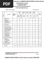 PUC II Maths 3 Set QP by Sanjeev Sir