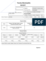 Tanuku Municipality: Receipt