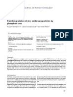 Rapid Degradation of Zinc Oxide Nanoparticles Byphosphate Ions