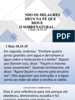 Vivendo Os Milagres de Deus Na Fé Que Move o Sobrenatural