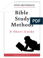 Short Guide To Bible Study Methods PDF