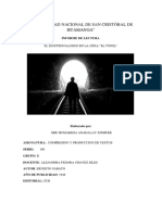 Informe de Lectura - El Tunel