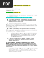 Derecho Procesal Administrativo