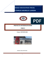 PROYECTO INTERDISCIPLINARIO 9no 2 FASE