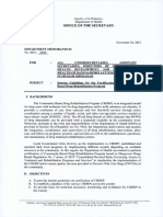 DOH DM 2021-0512 Interim Guidelines For The Certification of CBDRP