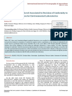 Determination Risk Level Associated To Decision of Conformity