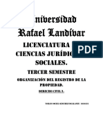 Organización Del Registro de La Propiedad Resumen Yohan Sanchez 1610321