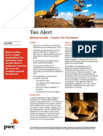 Tax Alert Mining Royalty Income Tax Treatment